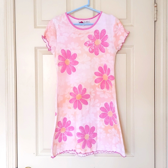 New Legends Girl's 100% Cotton Short Sleeve Floral Summer Dress. - Picture 1 of 4